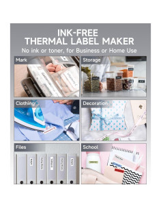 Phomemo P12 Mini Etiquetadora Bluetooth Térmica 12mm Negro 2