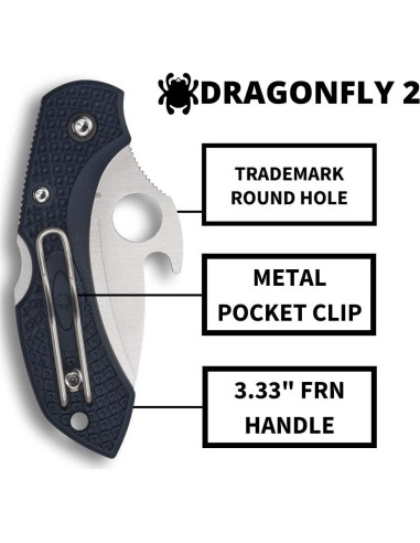 Cuchillo Plegable Spyderco Dragonfly 2 Hoja VG-10 6.03 cm