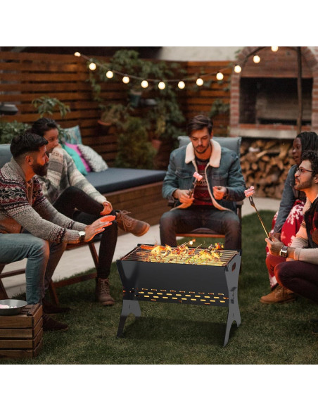 Parrilla de Camping Bearfire FR18 Plegable Carbón 40x31x28cm