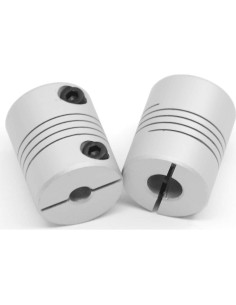 Acoplamiento de Eje Flexible 5-8mm Aluminio 25x20mm 2PCS 2