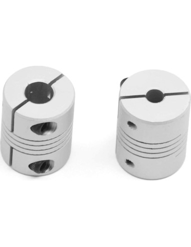 Acoplamiento de Eje Flexible 5-8mm Aluminio 25x20mm 2PCS