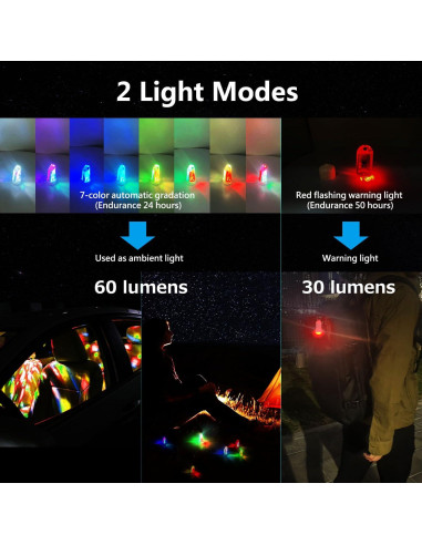 Linterna LED Mini DOKEEP GD2 USB Recargable 7 Colores