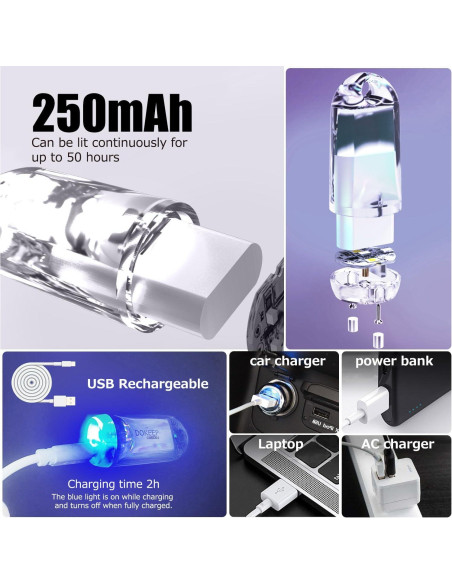 Linterna LED Mini DOKEEP GD2 USB Recargable 7 Colores