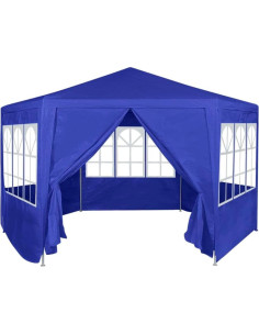 Carpa Hexagonal ANYCHOLE Azul 2m x 2m con 6 Paredes 2