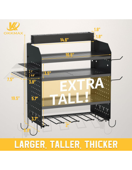 Soporte de Taladro Montado en Pared OKKMAX 4 Capas 86kg