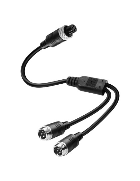 Cable de Video M12 4 Pines MEIRIYFA 40CM Divisor Y para Coche