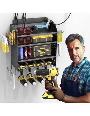 Soporte de Taladro Montado en Pared OKKMAX 4 Capas 86kg