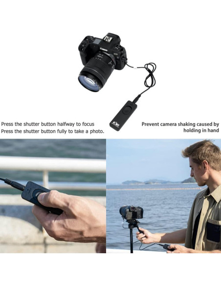 Cable de liberación de obturador Kiwifotos MC-30 para Nikon