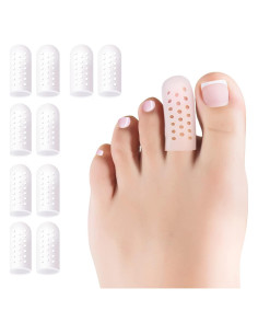 Protectores de Dedos de Gel PYRJIN - 10 Pcs Transpirables