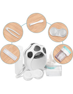 Kit de Viaje para Lentes de Contacto Lasiyanor 5 en 1 Plata 2