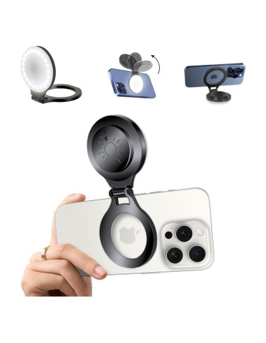 Anillo de Luz LED EJU para Selfie y Video - Negro