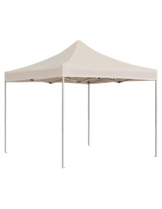 Carpa Plegable YELWHI 3x3m Crema con Protección UV para Eventos