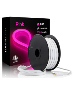 Luz de Cuerda LED Neón Rosa TORCHSTAR 15m IP67 Conectable