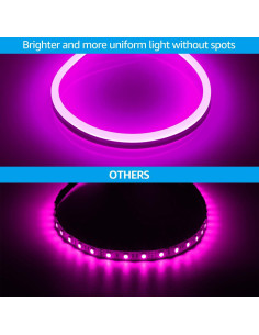 Luz de Cuerda LED Neón Rosa TORCHSTAR 15m IP67 Conectable 2