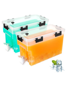 Dispensador de Bebidas Zhehao 5.7L con Grifo y Tapas - 2 Pcs