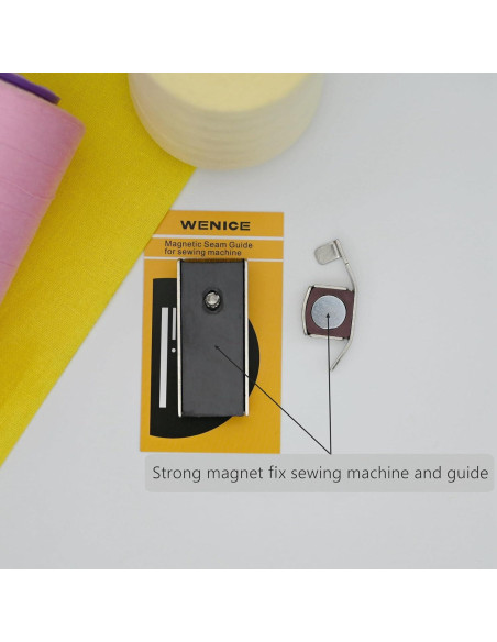 Guía de Costura Magnética WENICE 2 Pcs para Máquina de Coser