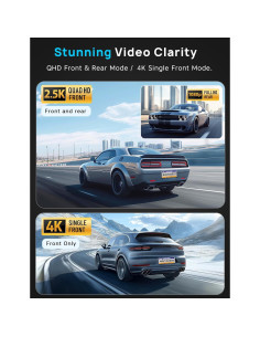 Cámara de Tablero Navycrest Q7 5G WiFi 4K Delantera y Trasera 2