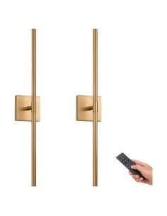 Juego de 2 Apliques de Pared LED Recargables GWONER 63.5 cm