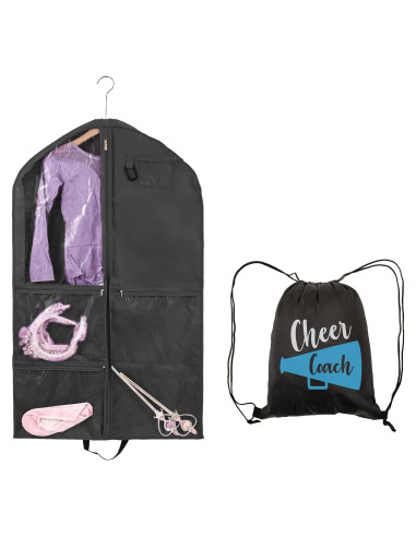 Bolsa de Traje de Baile Qchengsan 101.6x58.4cm con Bolsillos