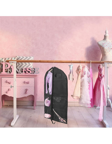 Bolsa de Traje de Baile Qchengsan 101.6x58.4cm con Bolsillos