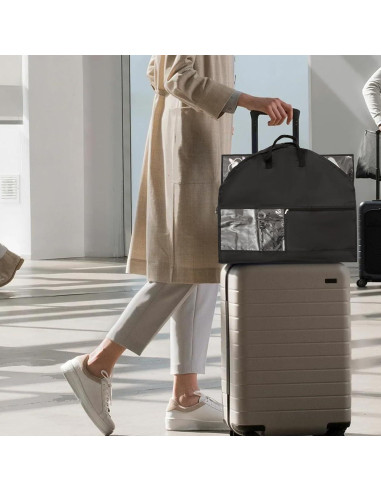 Bolsa de Traje de Baile Qchengsan 101.6x58.4cm con Bolsillos