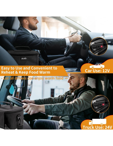 Horno Portátil Aotto 12V/24V Calentador de Comida para Auto
