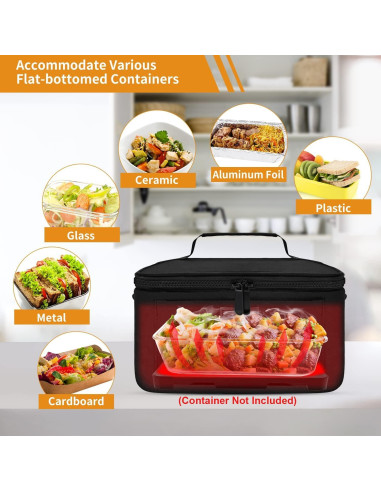 Horno Portátil Aotto 12V/24V Calentador de Comida para Auto