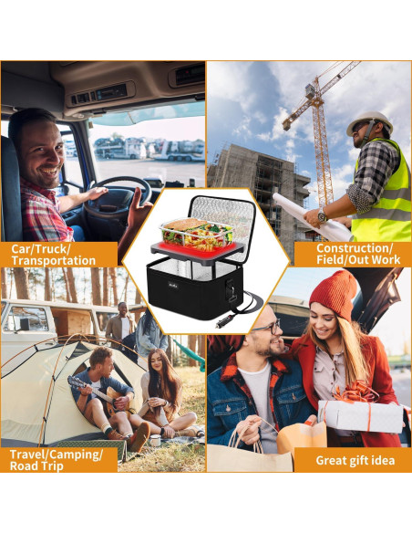 Horno Portátil Aotto 12V/24V Calentador de Comida para Auto