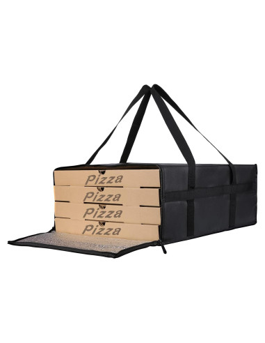 Bolsa de Entrega de Pizza Aislada Bodaon 50.8x50.8x20.3cm Negra