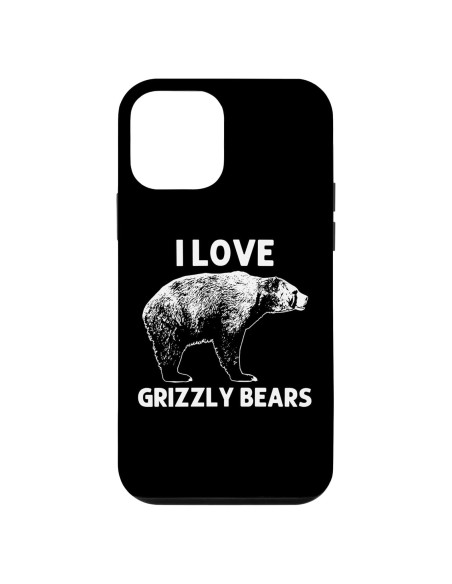 Funda iPhone 12 mini Oso Grizzly Protectora 19.7x12.1cm