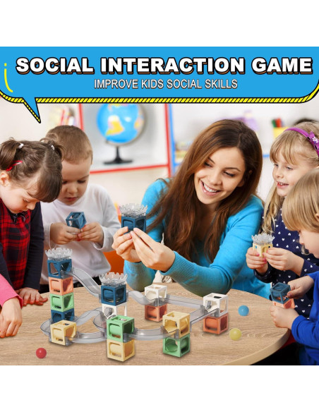 Juego de Canicas Magnéticas Keefun 41 Piezas STEM 3-8 Años