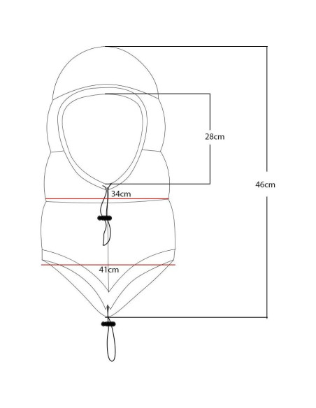 Saco de dormir Tapasimme impermeable plumas invierno mediano