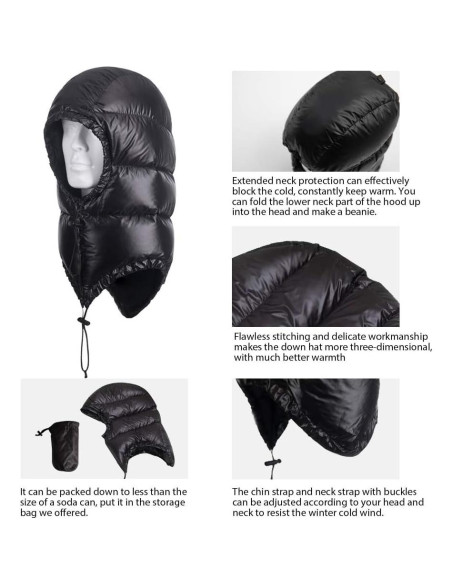 Saco de dormir Tapasimme impermeable plumas invierno mediano