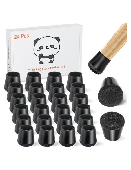 24 Protectores de Suelo para Patas de Silla Meldel - Extra Pequeño