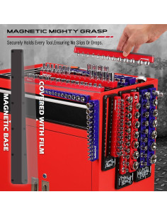 Organizador Magnético de Enchufes SEDY 6 Piezas 1/4 3/8 1/2 Drive 2