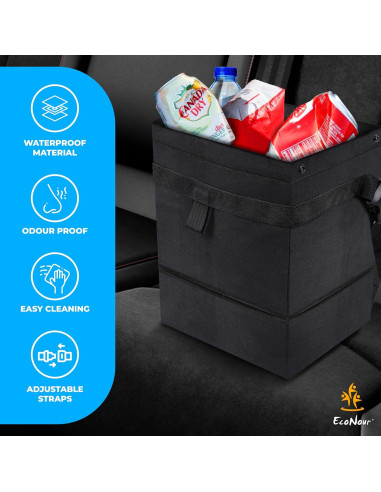 Bolsa de Basura para Auto EcoNour 21.8x23.5cm Impermeable
