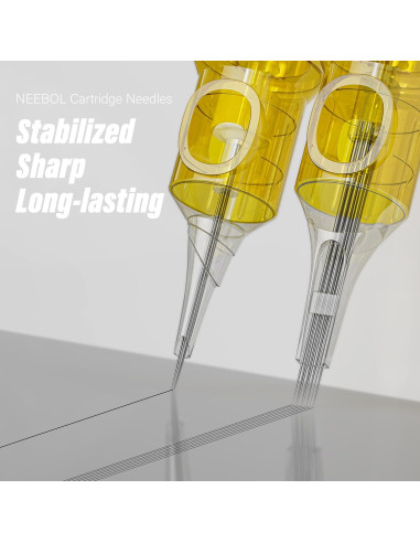 50 Agujas de Cartucho de Tatuaje Neebol Estándar RL Mixtas