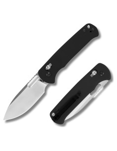 Cuchillo Plegable CJRB Hectare 8 cm Acero AR-RPM9 Mango G10 Negro