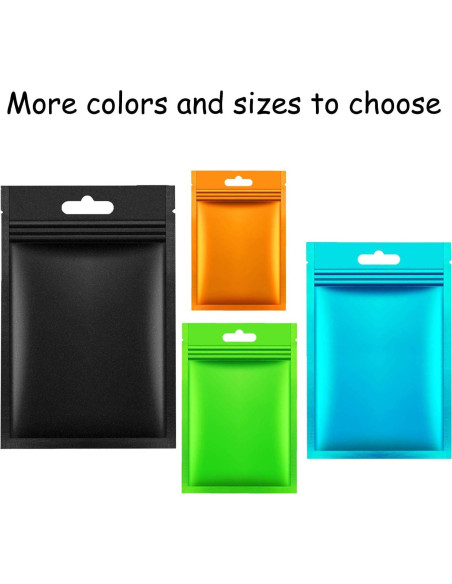 100 Bolsas de Almacenamiento Reutilizables Joyhey 8.5x13 cm