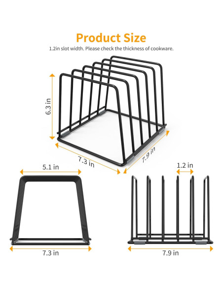 Organizador de Cocina LAEMYFYRE para Tablas de Cortar y Utensilios