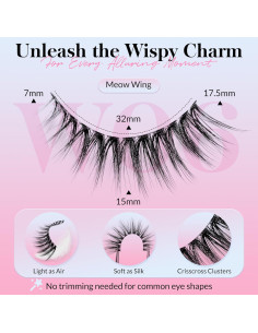 Pestañas Postizas Bepholan 7 Pares Naturales Reutilizables 2