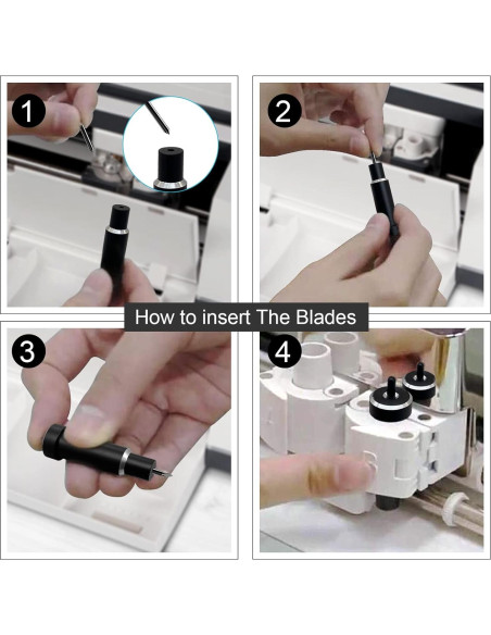 Cuchillas de Corte Hadwoer 10PCS Punta Fina para Maker y Explore