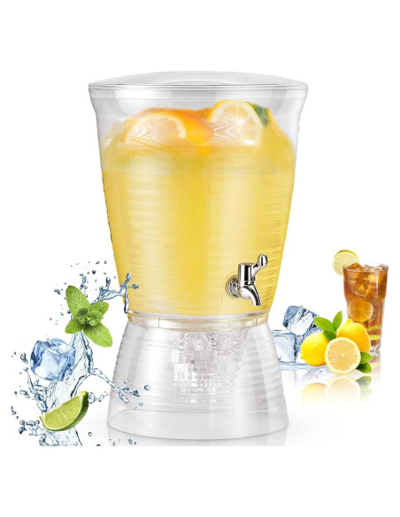 Dispensador de Bebidas Acrílico Tioncy 10 L con Grifo Desmontable Dispensador de Bebidas Acrílico Tioncy 10 L con Grifo Desmontable