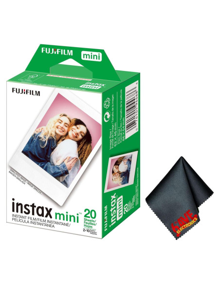 Película Instantánea Fujifilm Instax Mini 20 Exposiciones + Paño