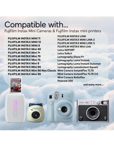 Película Instantánea Fujifilm Instax Mini 20 Exposiciones + Paño