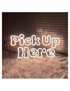 Cartel de Neón LED ZPLNOSIN 50.8 CM Decoración Pared Blanco Cálido