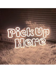 Cartel de Neón LED ZPLNOSIN 50.8 CM Decoración Pared Blanco Cálido 2