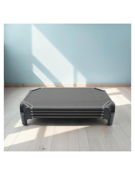 Camas Apilables para Niños FDP - 4 Piezas 101.6 cm Gris