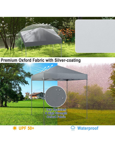 Carpa Plegable Tangkula 2x2 m para 1 Persona UPF 50+
