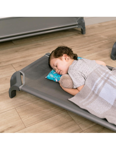 Camas Apilables para Niños FDP - 4 Piezas 101.6 cm Gris